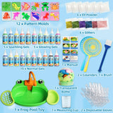 Glow in The Dark Water Craft Toy DIY Elf Kit for Boys Girls - 20 Color Gel & 12 Molds DIY Water Pets, Magic Craft Kit in Water Creative Handmade Water Art Set for Kids Age 3 4-8 8-12 Maiwaput
