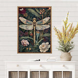 MEIYUDA Dragonfly Diamond Art Kits for Adults, 5D Easy Flowers Diamond Painting Kits for Beginners, Abstract DIY Round Full Drill Crystal Craft Kits for Home Walls Decor and Presents 12x16inch MEIYUDA