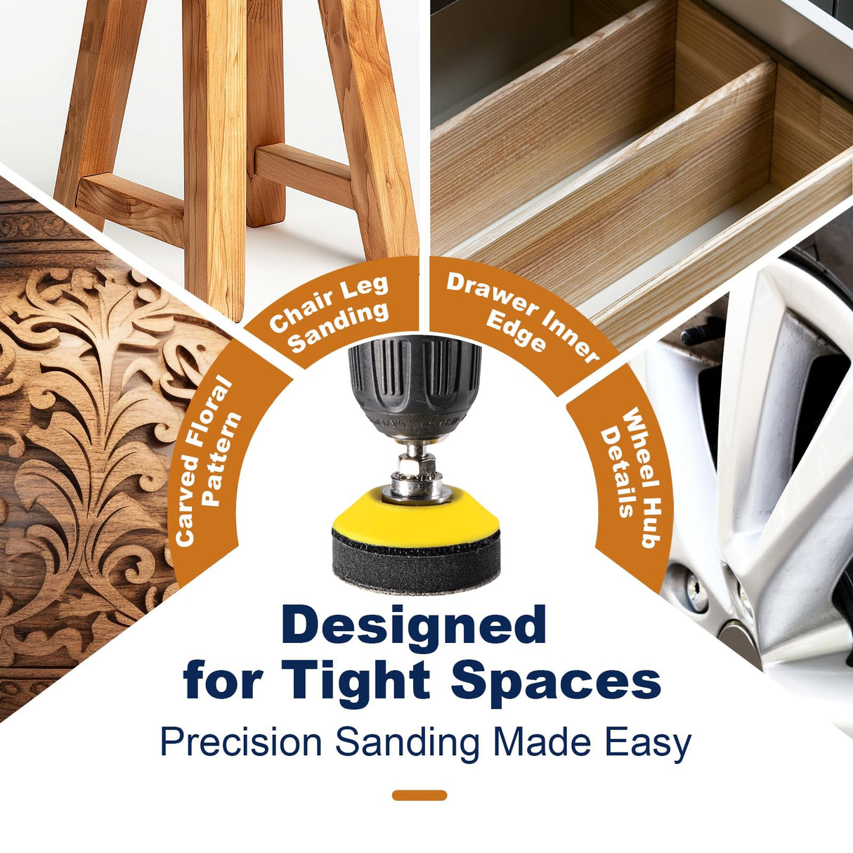 180 Pieces 2 Inch Sanding Disc, GOH DODD Wet Dry Sandpaper with Interface Pad and Backer Plate 1/4" Shank, 60-10000 Grits Grinding Abrasive Sand Paper for Auto Metal Glass Resin Wood Sanding GOH DODD