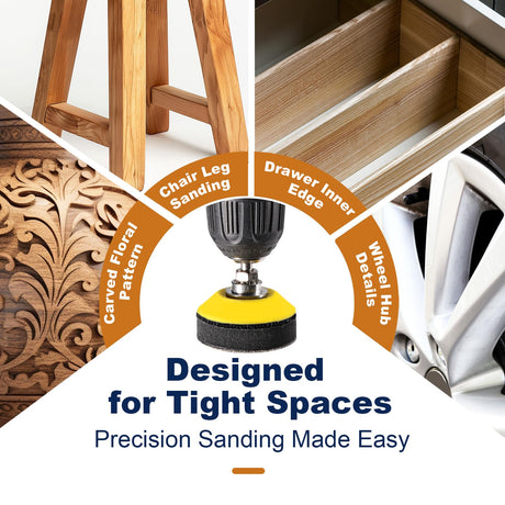 180 Pieces 2 Inch Sanding Disc, GOH DODD Wet Dry Sandpaper with Interface Pad and Backer Plate 1/4" Shank, 60-10000 Grits Grinding Abrasive Sand Paper for Auto Metal Glass Resin Wood Sanding GOH DODD