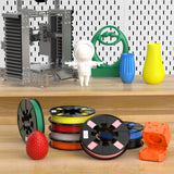 8-Color PETG Filament Bundle for 3D Printers 1.75 mm, 8 Pack Filament Refills, 269 FT 250 g Per Spool, 2 kg in Total, White, Black, Red, Blue, Yellow, Green, Orange Yellow, Sakura Pink SWER