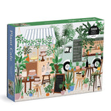 Galison Plant Cafe 1000 Piece Puzzle from Galison - 1000 Piece Botanical Puzzle for Adults, Wonderful Illustrations from Frankie Penwill, Thick and Sturdy Pieces, Great Gift Idea Galison