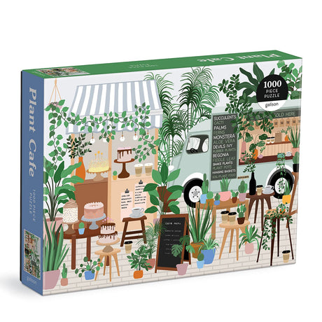 Galison Plant Cafe 1000 Piece Puzzle from Galison - 1000 Piece Botanical Puzzle for Adults, Wonderful Illustrations from Frankie Penwill, Thick and Sturdy Pieces, Great Gift Idea Galison