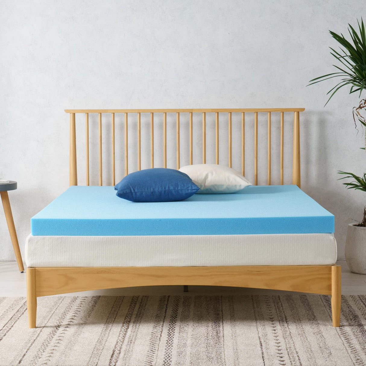 ZINUS 3 Inch Green Tea Cooling Gel Memory Foam Mattress Topper, Smaller, More Convenient WonderBox Packaging, Cooling Gel Foam, CertiPUR-US Certified, Full ZINUS