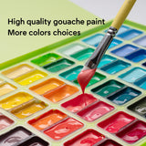 HIMI Twin Cup Jelly Gouache Paint Set, 72 Colors 12g, Jelly Cup Design, Non Toxic Paint for Canvas and Paper, Art Supplies for Professionals (72 Colors) HIMI