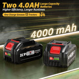 TaskStar Grease Gun, 2-in-1 Easy-to-Use Battery Grease Gun Kit with 2 * 4000mAh Batteries, Efficient Cordless Grease Gun with 90 Degree Coupler Adapter, Electric Grease Gun with LED Light, Gray TaskStar