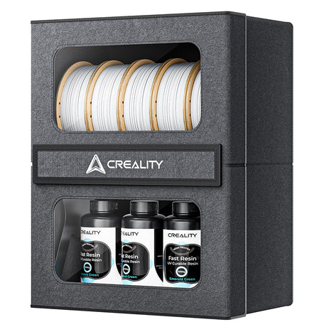 Creality Filament Storage Box, 2 Tier Storage Rack, Storage 10 Spools of 1kg Filament, 3D Printer Filament Storage Container for Filament/UV Resin Creality
