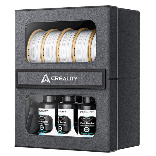 Creality Filament Storage Box, 2 Tier Storage Rack, Storage 10 Spools of 1kg Filament, 3D Printer Filament Storage Container for Filament/UV Resin - WoodArtSupply