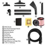 Vacmaster Professional VDK811PW 0201 8 Gallon 4.5 Peak HP Wet/Dry Vac with Self-Cleaning Filter System, 8 Gal, Black Vacmaster