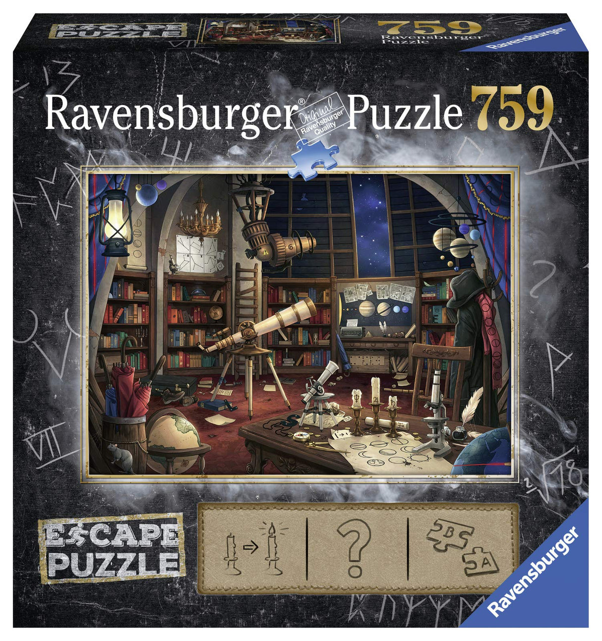 Ravensburger Escape Puzzle - Space Observatory 759 Piece Jigsaw | Unique Escape Room Experience | Perfect for Kids and Adults Aged 12 and Up | FSC Certified Materials | 27'' x 20'' Size Ravensburger