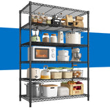 DurayLoly 6 Tier Storage Shelves 75H Adjustable Metal Shelving Rack, 1200LBS Wire Shelving Rack for Storage Unit, Metal Shelves for Pantry Shelves, Garage, Kitchen, 75" Hx 36" Wx 18" D DurayLoly