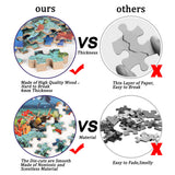 LELEMON 100 Pieces Underwater World Jigsaw Puzzles for Kids Ages 4-8 4-6 5-8 8-10 Year Old Ocean Dolphins Fishes Jigsaw Puzzle for Children Learning Educational Puzzles Toys for Boys Girls LELEMON