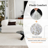 Merax L-Shaped Modular Sofa Bed in Corduroy Fabric, Convertible Sleeper Sofa Bed, 4 Seat Floor Couch for Living Rooms and Apartments, No Assembly Required, Beige Merax