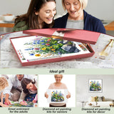 Acudotr Diamond Painting Kits for Adults, 5D DIY Flower Diamond Art Kits for Beginners, Full Drill Diamond Painting Kits for Home Wall Decor, 12x12 Inch Acudotr