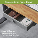 Radlove Dual Motors Height Adjustable 63 x 30'' Electric Standing Desk with Drawer Stand Up Table 4 Memory Keys, Computer Desk with Splice Board Home Office Desk, Brown Top + Black Frame Radlove