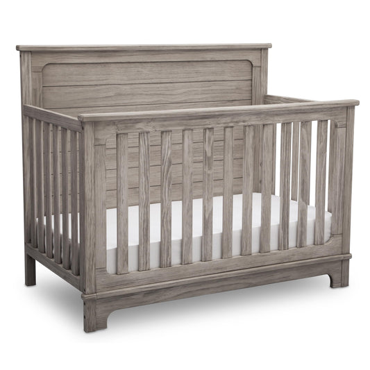 Delta Children Simmons Kids Slumbertime Monterey 4-in-1 Convertible Crib, Rustic White