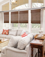 CHICOLOGY Bamboo Roman Shades - Designer Eco-Friendly Light Filtering Window Blinds, Ideal for Home & Patio, Premium Quality, Bear Brown, 27" W X 64" H CHICOLOGY