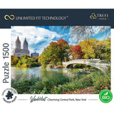 Trefl Wanderlust: Charming Central Park, New York 1500 Piece Jigsaw Puzzle Prime 33"x23" Thick Cardboard, BIO, ECO, New York, Travel, Creative Entertainment for Adults and Children from 12 Years Old Trefl