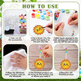 WinnerWhy 30 Sets Suncatchers Window Art Kits, DIY Sun Catchers Bulk Crafts Paint Your Own Window Ornaments for Boys Girls Classroom Home Party Birthday Activity Decor (Vibrant Style) WinnerWhy