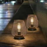 JHY DESIGN Set of 2 Metal Cage LED Lantern Battery Powered Cordless Accent Light with LED Great for Weddings Parties Patio Events for Indoors Outdoors JHY DESIGN