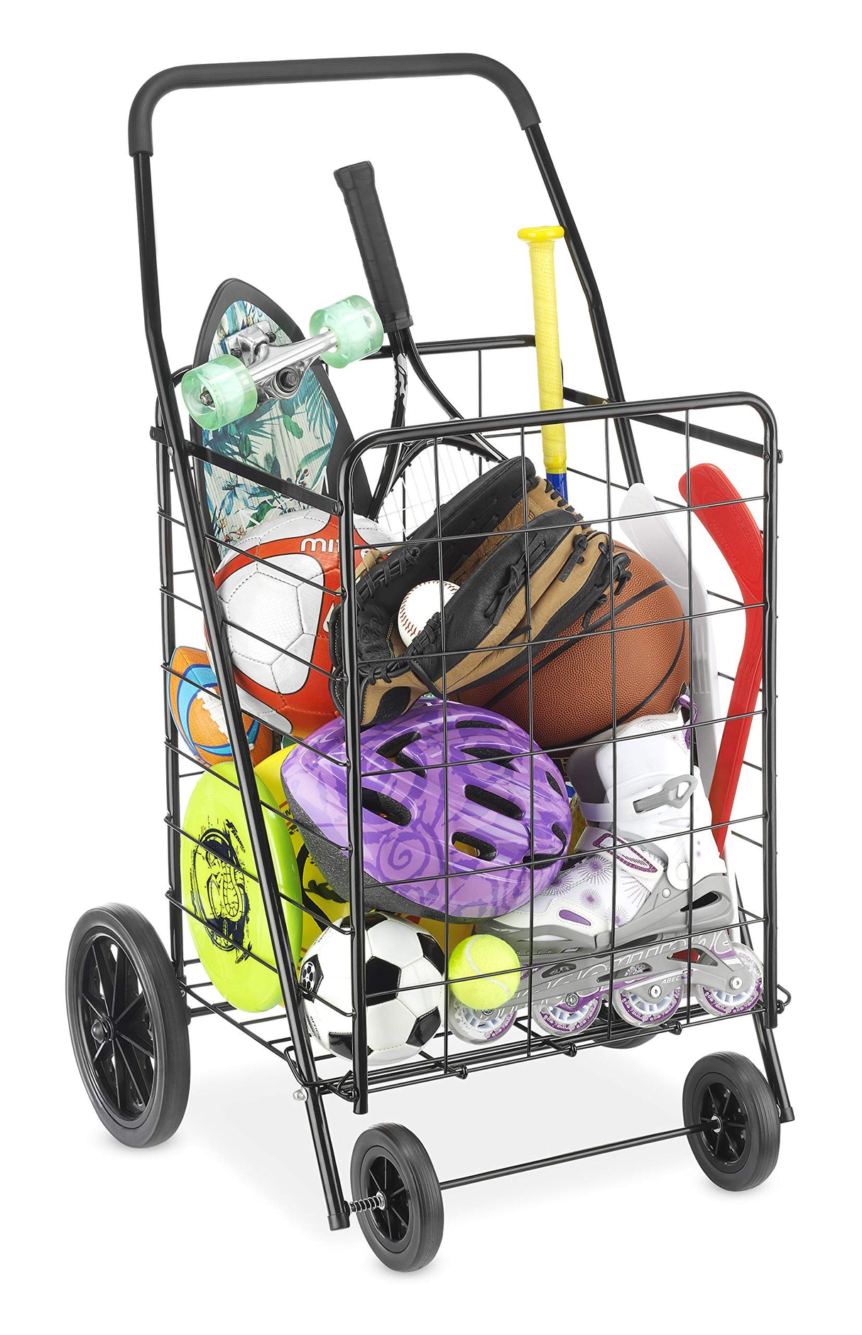 Whitmor Deluxe Utility Cart, Extra Large, Black Whitmor