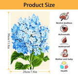 Mowana Paint by Numbers Kit for Adults Beginner with Wooden Frame and Easel Easy Acrylic on Canvas Hydrangeas Paint by Number Kits 8x12 inch with Paints and Brushes Mowana