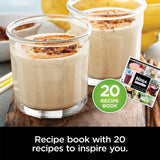 Ninja BN301 Nutri-Blender Plus Compact Personal Blender, 900-Peak-Watt Motor, Frozen Drinks, Smoothies, Sauces & More, (3) 20 oz. To-Go Cups, (2) Spout-Lids (1) Storage-Lid, Dishwasher Safe, Silver Ninja