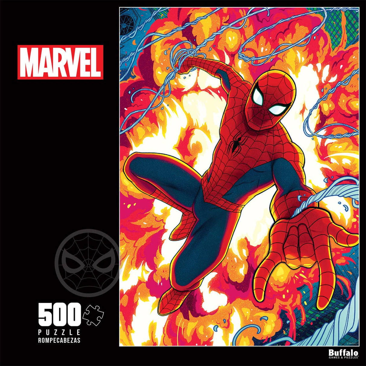 Buffalo Games - Marvel -Tales Featuring Spider-Man - 500 Piece Jigsaw Puzzle for Adults -Challenging Puzzle Perfect for Game Nights - Finished Size is 21.25 x 15.00 Buffalo Games