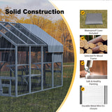 TIMHAKA Cat Catio, Large Catio Outdoor Cat Enclosure for Multiple Cats with 7 Platforms, 2 Resting Box and 2 Bridges, Wooden Feral Cat Shelter with Waterproof and UV Proof Canopy, 71 x 71 x 97 inch TIMHAKA