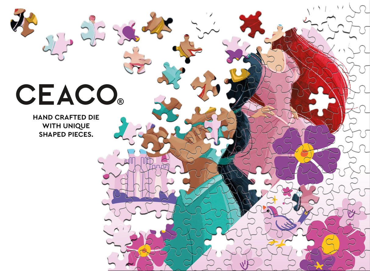 Ceaco - Disney - Princess Trio - Glitter Puzzle - 100 Piece Jigsaw Puzzle Ceaco