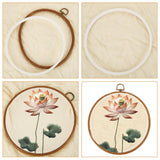 LOYORTY 10PCS Round Embroidery Hoops 8 Inch Imitated Wood Embroidery Frame Plastic Display Frame Ring Cross Stitch Hoops LOYORTY