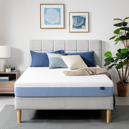 ZINUS 8 Inch Cooling Essential Memory Foam Mattress [New Version], Full, Fiberglass Free, Medium Feel, Cooling Airflow Memory Foam, Certified Safe Foams & Fabric, Mattress in A Box