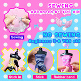 900+ Fashion Designer Kits for Girls with Mannequins-Kids Sewing Kits，Girls Fashion Design Gift，Arts and Crafts Kit，Girl Craft Activities Age 6 7 8 9 10 11 12 AGENTLAN