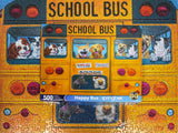 Springbok Happy Bus 500 Piece Jigsaw Puzzle for Adults and Kids - Dog Lovers Will Enjoy This Illustration by Artist Carol Luz of Lots of Happy Dogs on The schoolbus. Springbok