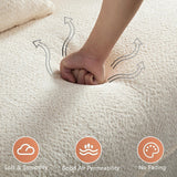 HAMORESPACE 110''Modern Curved Sectional Sofa, Bread Shape Design,Upholstery Boucle Sofa Couch with Pillows,Luxury Sofa Couch for Living Room (Beige) HAMORESPACE