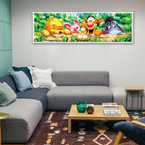 Cartoon Friends Large Diamond Painting Kits for Adults - 5D Diamond Art Kits for Adults Kids Beginner,DIY Full Drill Diamond Dots Rhinestone with Tools Accessories for Home Wall Decor Gifts 36x12inch JYLMOOD