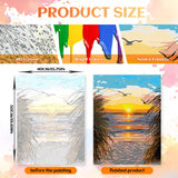 NPCSWXQ Paint by Numbers Kit for Adults Beginners, Beach Sunset Oil Acrylic Painting Crafts Number Artist Paint Kit for Home Wall Bedroom Study or Office Decor Gift 16x20Inch NPCSWXQ