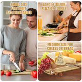 Patelai 12 Pack Large Cutting Boards Bulk Wooden Cutting Board Kitchen Chopping Boards for Crafts DIY Wedding Housewarming Gift (14 x 11 Inch,Acacia) Patelai