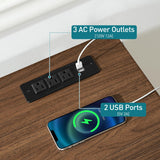 RALGEND White Farmhouse Storage Cabinet, Sideboard Buffet Cabinet with Storage, Kitchen Buffet Storage Cabinet with Power Outlet & LED Light, Coffee Bar Cabinet with Sliding Barn Doors & 2 Drawers RALGEND