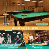 Jolensoy Pool Stick Holder Floor Stand - Round Billiard Cue Rack Pool Table Accessories Holds 8 Pool Cues, Wooden Freestanding Pool Cue Rack Billiards Table Stand for Game Room Billiard Room Decor Jolensoy