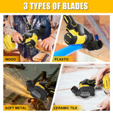 Cordless Cut Off Tool compatible with Dewalt 20V MAX Battery, AODERTI Rotorazer Saw Brushless and Compact, Tile Cutter 10,000RPM, 5 Saw 3” Blades for Metal, Wood, Tile and Plastic (Bare Tool Only) AODERTI