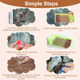 AIRDEA Train Diamond Art Painting Kits for Adults,Diamond Painting 12x16in,DIY Gem Art Kits AIRDEA