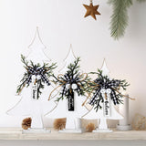 Geetery 3 Pcs Wooden Christmas Trees Table Decor Wood Tabletop Decors Retro Xmas Tree Table Topper Sign Christmas Tall Standing Rustic Wood Christmas Trees Centerpiece for Christmas Winter Holiday Geetery