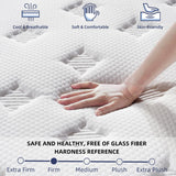 EEN EEN SLEEP King Size Mattress [Upgraded Strengthen] 14 Inch Firm King Mattress in a Box, Hybrid Mattresses with Gel Memory Foam and Independent Pocket Springs, Release Stress, Strong Edge Support EEN EEN SLEEP