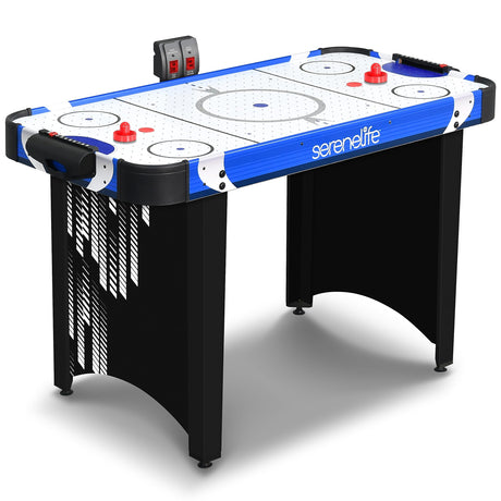 SereneLife 48" Air Hockey Game Table with 2X Stronger Motor, Digital LED Scoreboard, Puck Dispenser & Complete Accessories SereneLife