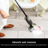 Shark VACMOP Pro Cordless Hard Floor Vacuum Mop with On-Demand Spray and Headlights, includes 4 Disposable VACMOP Pads and a 12oz VACMOP solution, Charcoal Gray, VM252 Shark