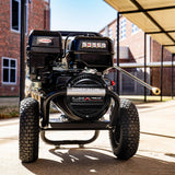 SIMPSON Cleaning PS60843 PowerShot 4400 PSI Gas Pressure Washer, 4.0 GPM, CRX 420cc Engine, Includes Spray Gun and Extension Wand, 5 QC Nozzle Tips, 3/8-inch x 50-foot Monster Hose, 49-State SIMPSON
