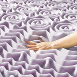 Mellow 1.5 Inch 5-Zone Memory Foam, Soothing Lavender Infusion, Full Mattress Topper Mellow
