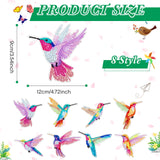 Yeaqee 8 Pcs 5D Butterfly Hummingbird Diamond Art Bookmarks Acrylic Crystal Pendant Diamond Art Bookmark Kits for Adults Home Office Project, 8 Styles(Hummingbird) Yeaqee