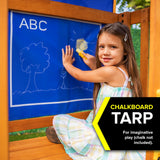 Sportspower Augusta Wooden Swing Set with Heavy Duty A-Frame & 6ft Double Wall Slide, Bonus Anchor Kit Included Sportspower